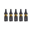 Dewalt Zestaw bitów udarowych T10 EXTREME FLEXTORQ – 5 szt.
