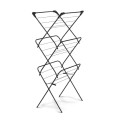 TADAR Suszarka balkonowa Marry III 64 x 45 x 136 cm czarna trzypoziomowa