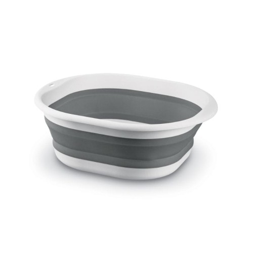 TADAR Miska plastikowa składana Silico 35 cm kwadratowa szara