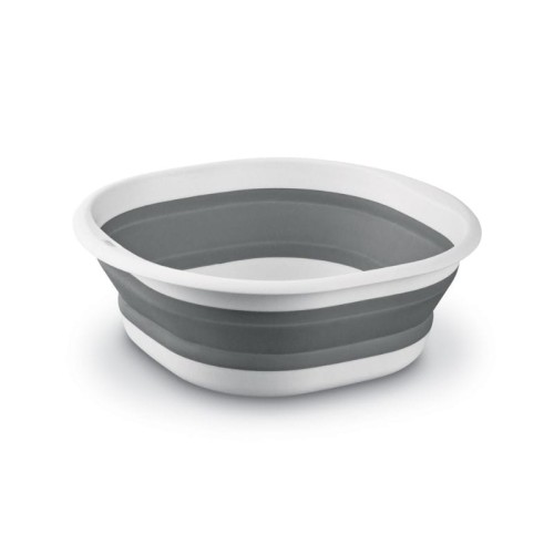 TADAR Miska plastikowa składana Silico 29 cm kwadratowa szara