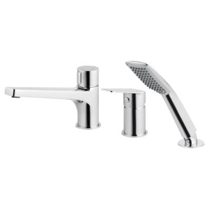 DEANTE Bateria wannowa 3-otworowa JASMIN chrom