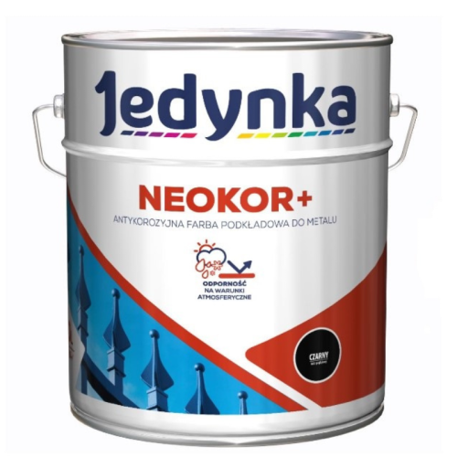 Jedynka Neokor+ antykorozyjna farba podkładowa do metalu Czarny 5L