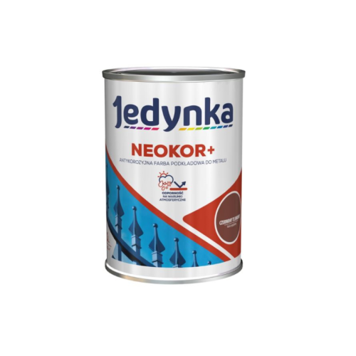 Jedynka Neokor+ antykorozyjna farba podkładowa do metalu Czerwony tlenkowy 1L