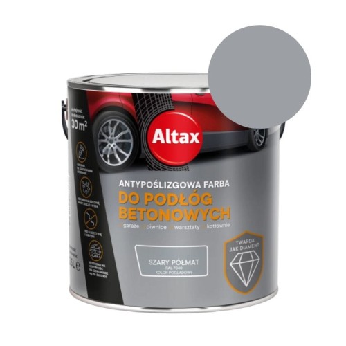 ALTAX Antypoślizgowa farba do podłóg betonowych szary półmat 2,5L