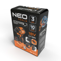 NEO TOOLS Zakrętarka udarowa bezszczotkowa 18V, HEX ¼”, compact, 300 Nm