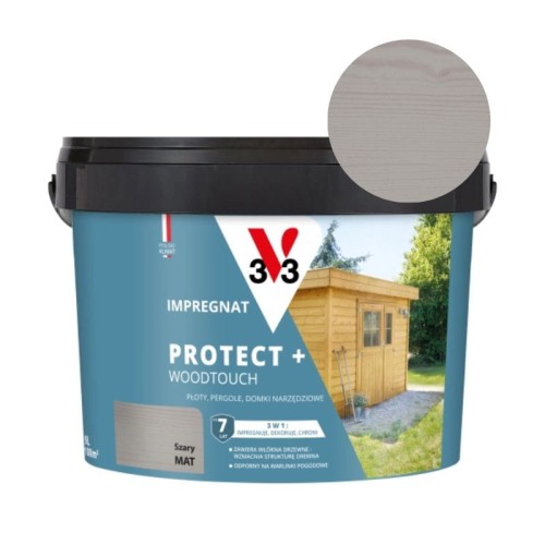 V33 Impregnat PROTECT+ szary 9L