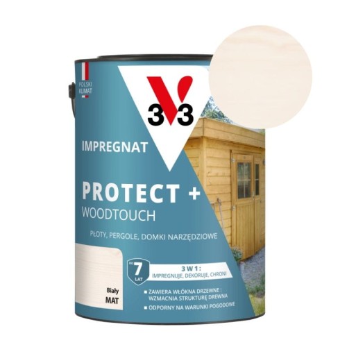 V33 Impregnat PROTECT+ biały 4,5L