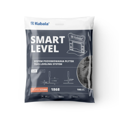 Kubala Klipsy poziomujące SMART LEVEL 1,5 mm – 100 szt.