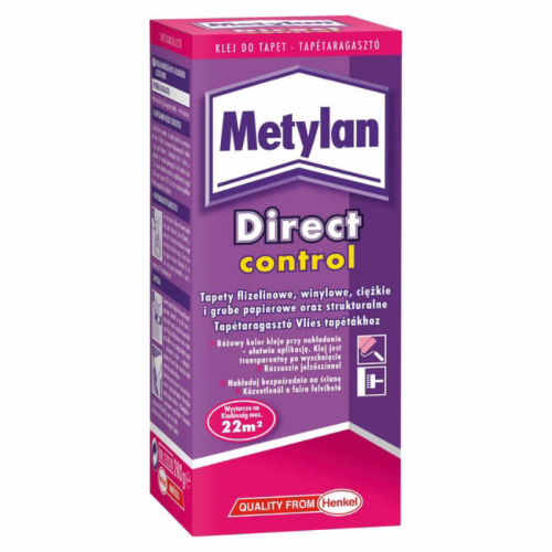 Metylan Direct Control 200g – Klej do tapet flizelinowych, winylowych i papierowych
