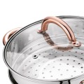 KonigHOFFER Garnek do gotowania na parze Faro Copper 2,9L 3 elementy