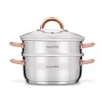 KonigHOFFER Garnek do gotowania na parze Faro Copper 2,9L 3 elementy