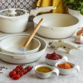 STARKE PRO Zestaw 3 patelni z odpinaną rączką Compacti Cream 20 cm 24 cm 26 cm