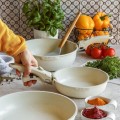 STARKE PRO Zestaw 3 patelni z odpinaną rączką Compacti Cream 20 cm 24 cm 26 cm