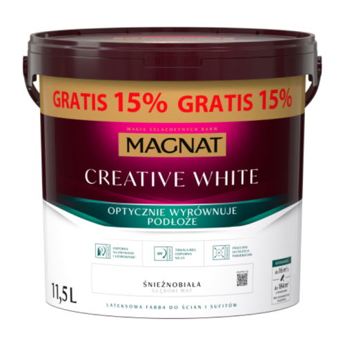 Magnat Creative White Biała Farba Lateksowa 11,5L