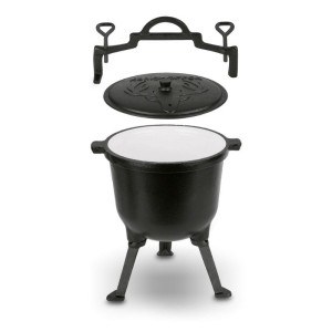 KonigHOFFER Kociołek myśliwski emaliowany 8L żeliwny