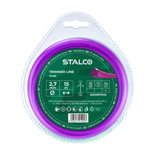 STALCO Żyłka tnąca gwiazdka Star 2,4mm x 90m
