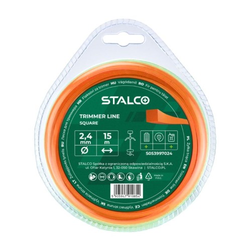 STALCO Żyłka tnąca kwadratowa Square 2,0mm x 15m