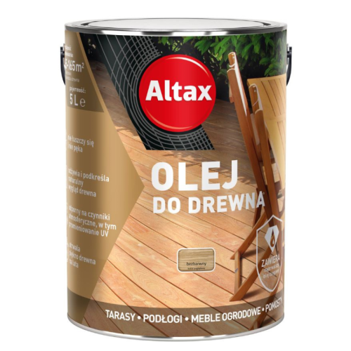 Altax Olej do Drewna Bezbarwny 5L