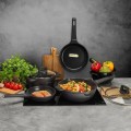STARKE PRO Patelnia z pokrywką Taylor Marble 24 cm głęboka
