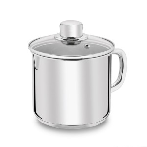 TADAR Garnek do mleka z pokrywką stalowy Bahama 1,9L