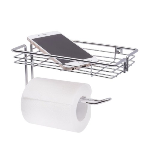 TADAR Uchwyt na papier toaletowy z półką 18,5 x 11,5 x 9 cm