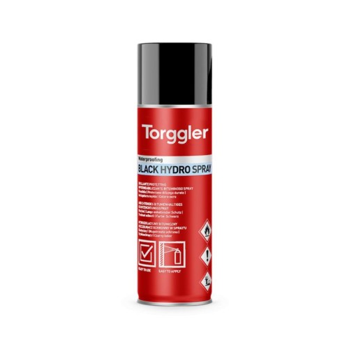 TORGGLER Hydroizolacyjna bitumiczna w sprayu BLACK HYDRO SPRAY 500 ml