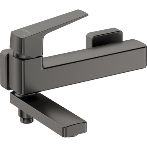 Deante BLUR Bateria wannowa ścienna BQL_D12M wykończenie titanium, składana wylewka