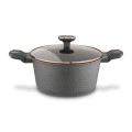 STARKE PRO Zestaw garnków Texture Grey 10 elementów