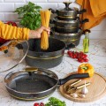 STARKE PRO Zestaw garnków Golden Marble 10 elementów