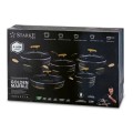 STARKE PRO Zestaw garnków Golden Marble 10 elementów