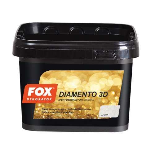FOX Farba dekoracyjna DIAMENTO 3D White 3L