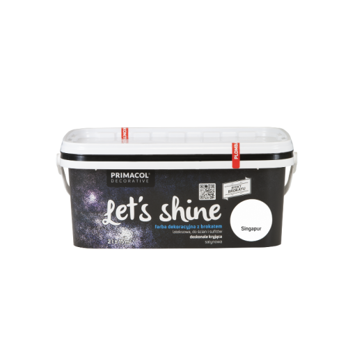 PRIMACOL DECORATIVE Farba Let's shine 2 l Singapur - Farba z brokatem