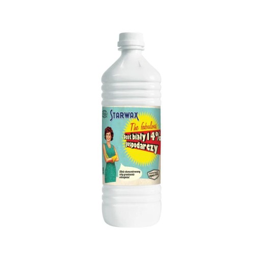 STARWAX Ocet biały 14% gospodarczy 1L the fabulous