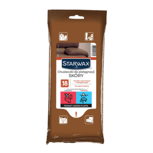 Starwax Chusteczki do Czyszczenia i Pielęgnacji Skóry 18 szt.