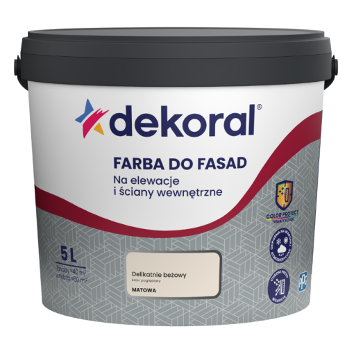 Dekoral Farba akrylowa do fasad delikatnie beżowy 5L