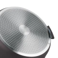 STARKE PRO Patelnia na indukcję marmurowa z pokrywką Luxury Grey II 28 cm krótkie uchwyty