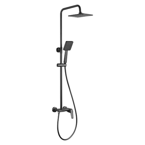 DEANTE Deszczownica z baterią prysznicową BORO nero NER_N4PM