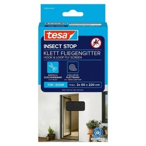 Tesa Moskitiera drzwiowa 2 x 65 x 220 cm antracyt