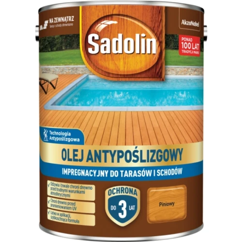 Sadolin Olej Antypoślizgowy Piniowy 4,5L