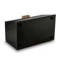 TADAR Chlebak stalowy Skandi Wood 20,5 x 35,5 x 21,5 cm czarny
