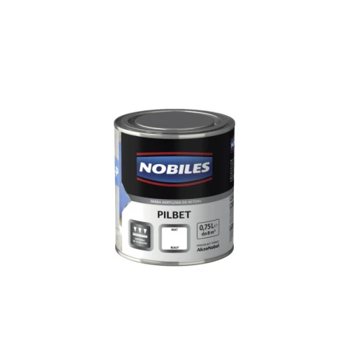 Nobiles Pilbet Farba Akrylowa do Posadzek Betonowych Biała 0,75L