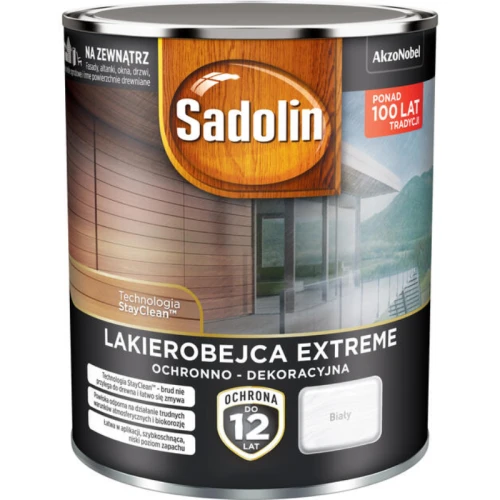Sadolin Extreme Lakierobejca Ochronno-Dekoracyjna Biała 0,7L