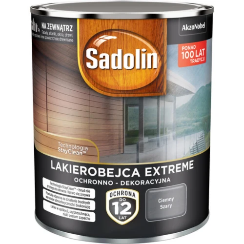 Sadolin Extreme Lakierobejca Ochronno-Dekoracyjna Ciemny szary 0,7L
