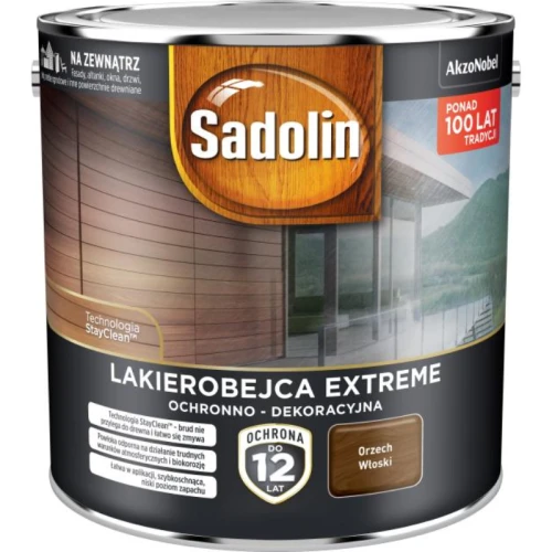 Sadolin Extreme Lakierobejca Ochronno-Dekoracyjna Orzech włoski 2,5L