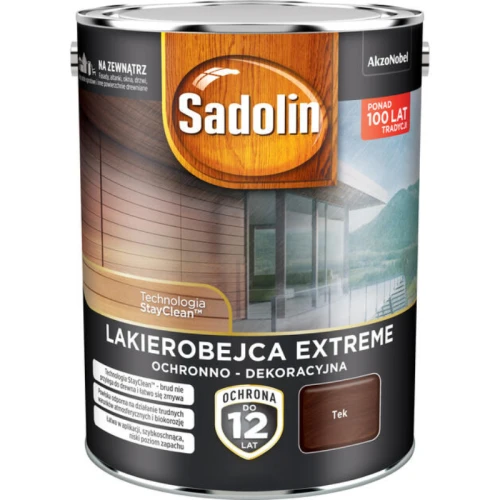 Sadolin Extreme Lakierobejca Ochronno-Dekoracyjna Tek 4,5L