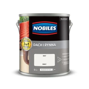 NOBILES Farba Dach i Rynna 5L biały
