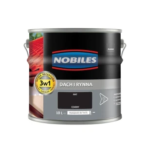 NOBILES Farba Dach i Rynna 10L czarny