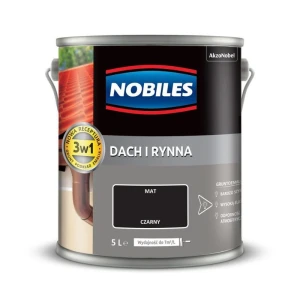 NOBILES Farba Dach i Rynna 5L czarny