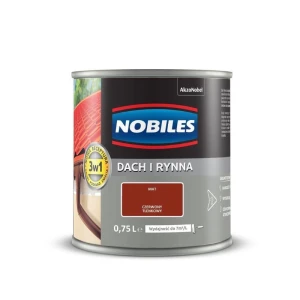NOBILES Farba Dach i Rynna 0,75L czerwony tlenkowy