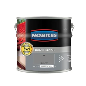 NOBILES Farba Dach i Rynna 10L szary jasny